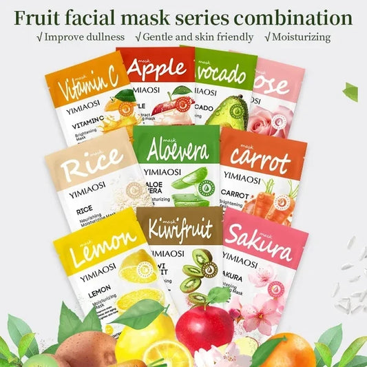 Fruit-flavored Mask, Hydrating, Moisturizing and Nourishing Skin Care Protein,gently Brightening The Complexion,plantbased Mask