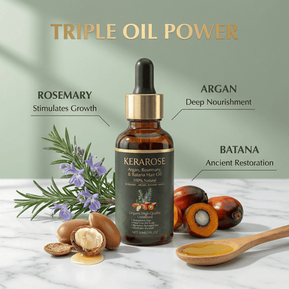 Kerarose™ Argan Rosemary & Batana Hair Oil