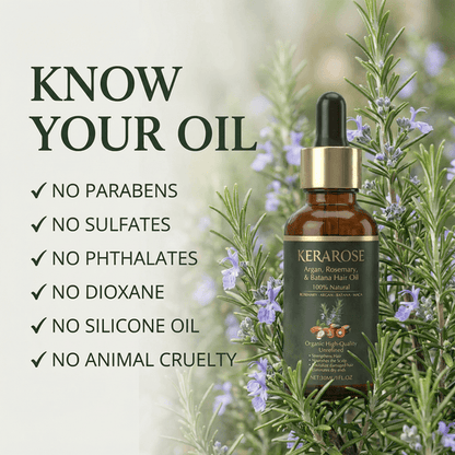 Kerarose™ Argan Rosemary & Batana Hair Oil